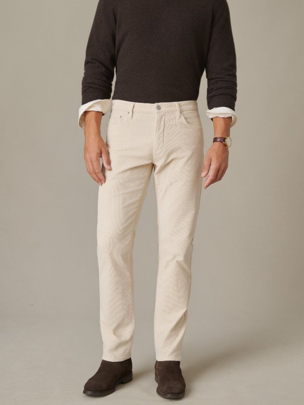J McLaughlin Mercer Corduroy Pants - Stone NEW
